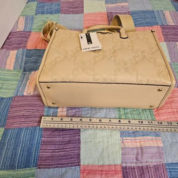 Nine West Cosette Tote Bag, Beige, NWT - Picture 6 of 6